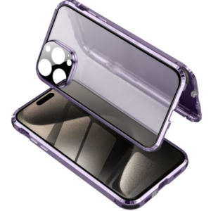 Suitable for iPhone 15 Anti-Peeping Magnetic Tempered Glass Phone Case