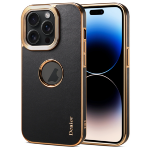 For iPhone Fragrant Calf Texture Electroplating Phone Case