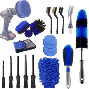 18pcs Car Cleaning Kit Car Wheel Brush Detail Brush Tire Crevice Brush