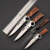 Outdoor Stainless Steel Folding Knife with Light