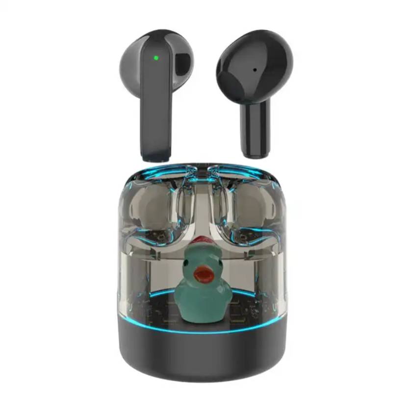 The new private model transparent cool wind wireless in-ear Bluetooth headset ultra long life HIFI sound wholesale