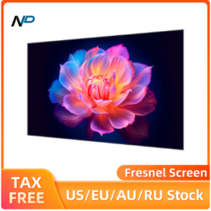 Np 100 Polegada tela óptica fresnel para projetores ust alr 4k uhd tela do projetor anti luz cinema em casa
