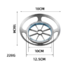 Stainless steel round apple slicer fruit divider, color: 8-slice