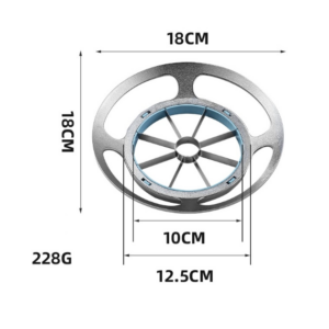 Stainless steel round apple slicer fruit divider, color: 8-slice