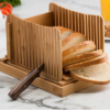 31.7×23.7x19cm Bamboo household and commercial multi-functional bread cutting plate slice cutting board bread slice bread plate