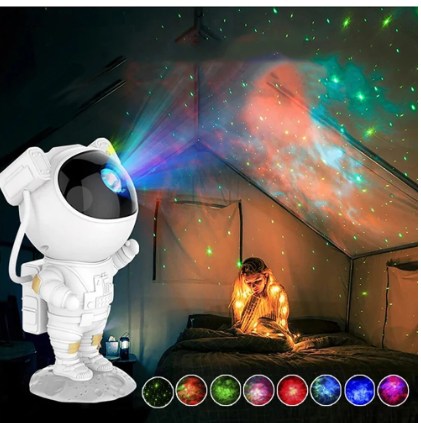 LED Creative Astronaut Galaxy Projector Lamp Gypsophila Projection Starry Night Light for Children Home Decor