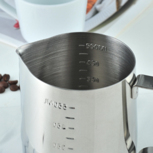600ml 304 stainless steel tipped flower cup with graduated measuring cup milk foam cup coffee pot
