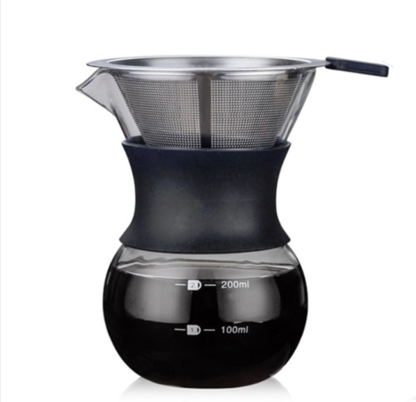 High temperature resistant coffee pot, coffee brewing equipment, capacity: 200 ml, style: without filter
