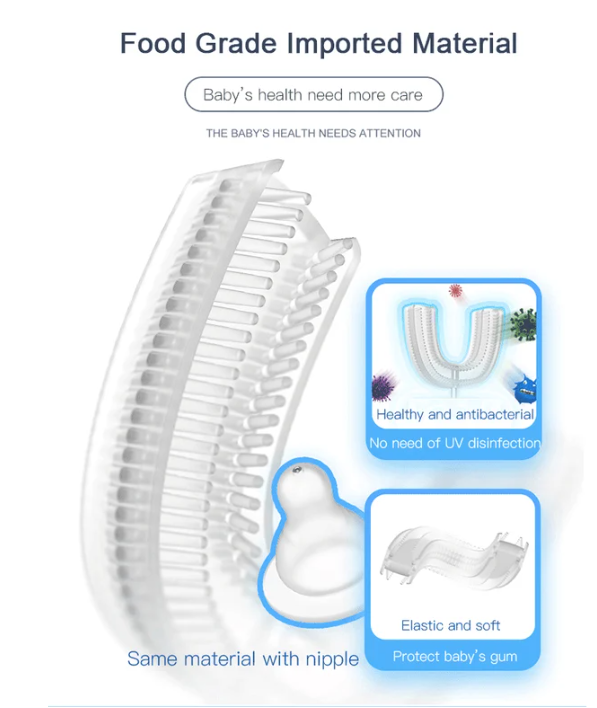 U-shaped children's toothbrush