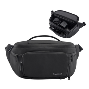 Cwatcun D105 Large Multifunctional Camera Belt Bag  and Lightweight Micro SLR Camera Bag Casual Waterproof Storage Bag