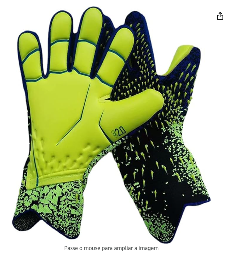 Luvas de goleiro de futebol KOCOME com aderência forte e suporte de dedo tamanho 6/7/8/9/10