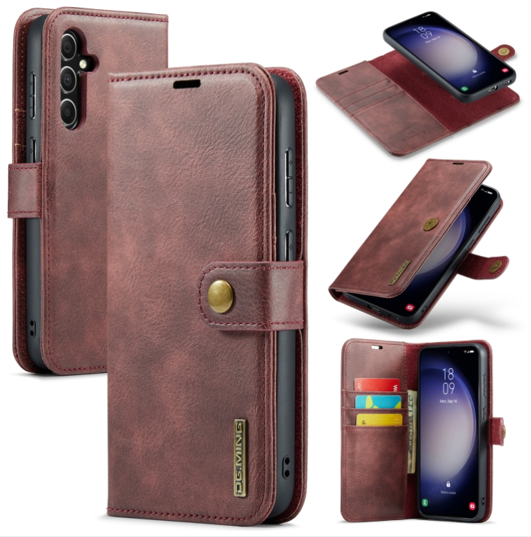 Suitable for Samsung Two-fold cowhide models left and right open detachable magnetic phone case