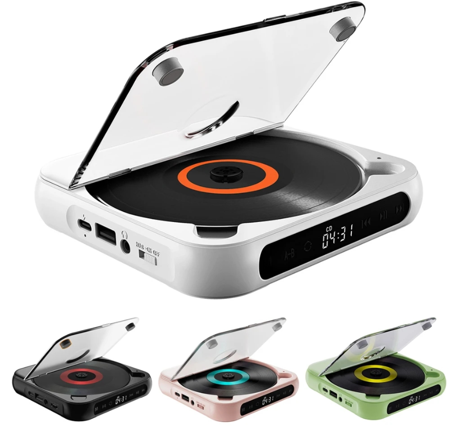 Cortron KC-918 Bluetooth CD player repeater Walkman Mini player can be rechargeable and can be inserted into the U disk with 3.5mm interface