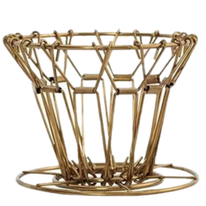 Stainless steel portable reusable pour-over coffee filter