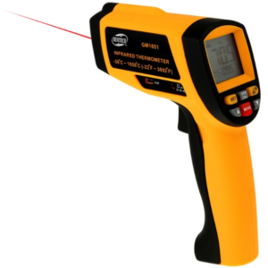 Infrared temperature tester (-50 – 900 degrees Celsius), GM900 (yellow)
