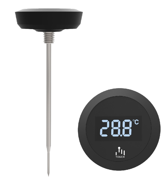 Electronic touch screen digital display household food thermometer milk coffee water thermometer IP65 dustproof and waterproof kettle accessories