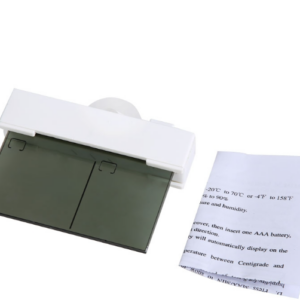 Digital Weather Station Suction Cup Indoor and Outdoor Thermometer Large LCD Window Thermometer Hydrometer