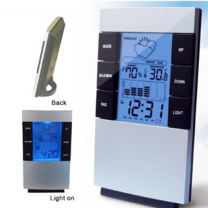 Household Digital LCD Display Hygrometer Thermometer Temperature Hygrometer Clock Alarm