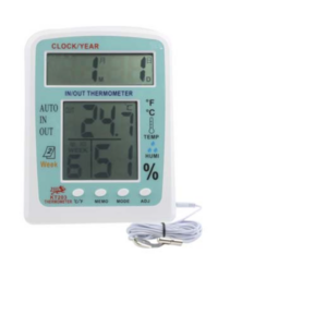 2 LCD screen display indoor/outdoor thermohygrometer (KT203)