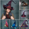 Halloween Party Felt Witch Hats