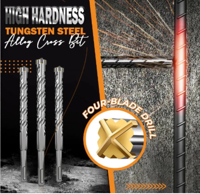 High Hardness Tungsten Steel Alloy Cross Bit