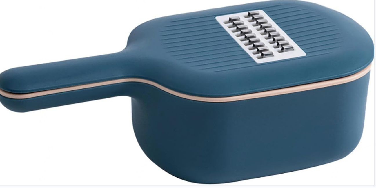 Kitchen Tools Mandoline Slicer, Multi-function hand operated Vegetable Cutter with colander