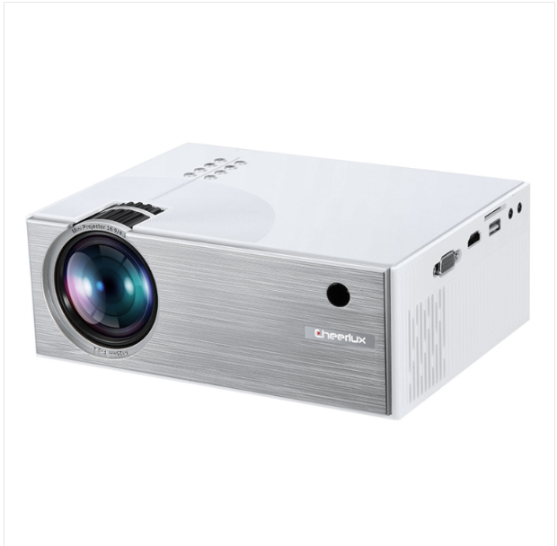 Cheerlux C7 1800 Lumens 800 x 480 720P 1080P HD Smart Projector Support HDMI / USB / VGA / AV WiFi models