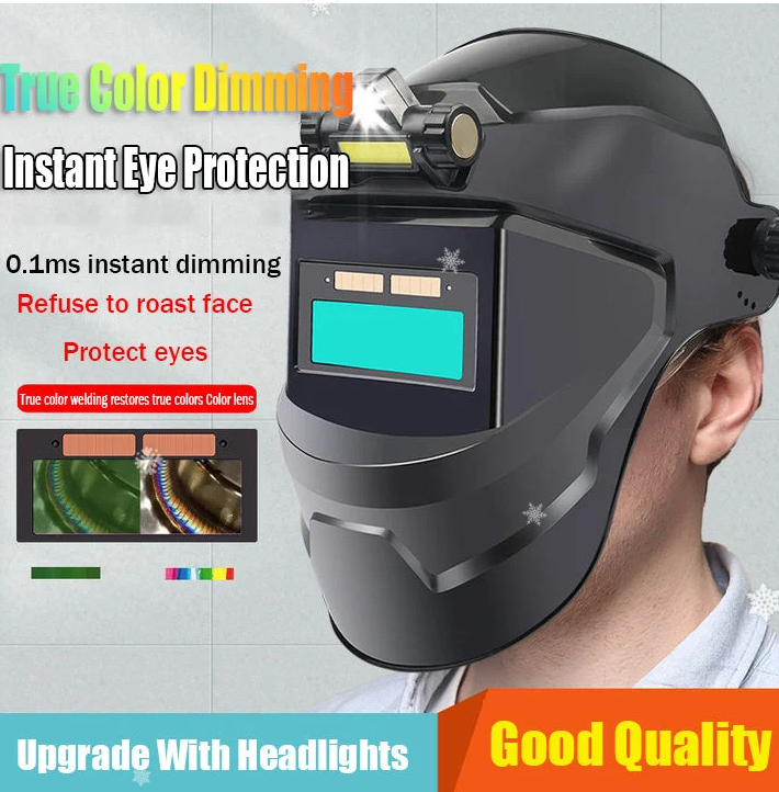 Auto Darkening Welding Head-mounted Lightweight Protective Mask