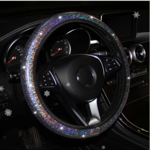 New Car Auto Steering Wheel Cover Bling Breathable Anti-slip Protector