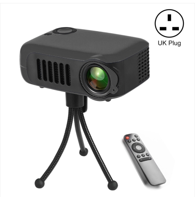 A2000 800 lumens Mini Portable Projector LCD Screen Support 1080P