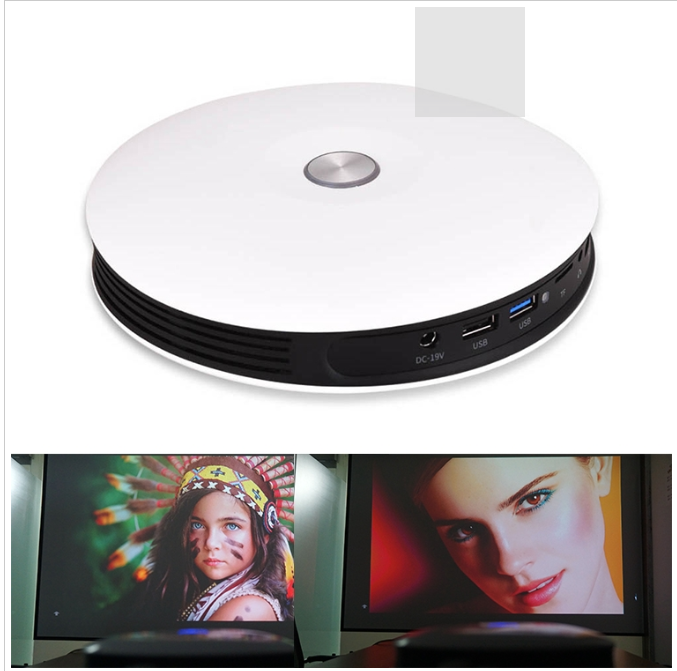 Microjet DL-S9 220 Lumens 1280x720 720P Bluetooth WiFi HD Smart Laser 3D Projector Support HDMI / USB x 2 / TF Card
