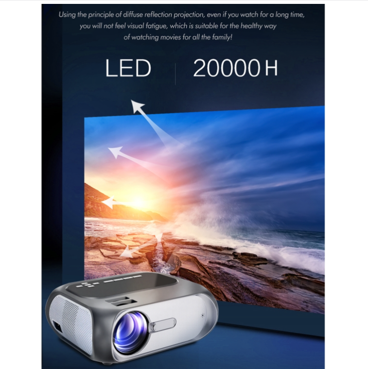 T7i 720P 200 ANSI LED Smart HD Projector, Same Screen Model AOGUI