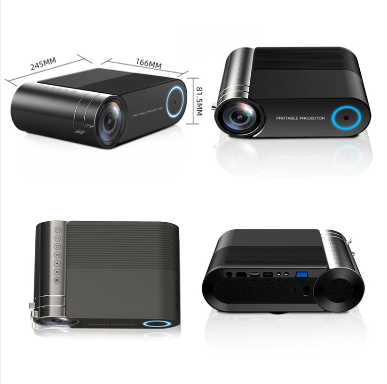 YG550 Home LED Compact HD 1080P Projector(Phone With Screen Version)