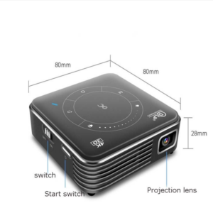 P11 854×480 DLP Smart Projector with IR Remote, Android 9.0 ,4GB+32GB