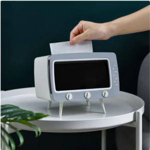 2 In 1 Mobile Phone Viewing Bracket & TV Tissue Box