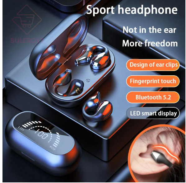 Wireless Ear Clip Bone Headphones Conduction