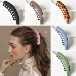 Large Banana Hair Clips Non-slip Ponytail Clip  Holder for Women and Girls