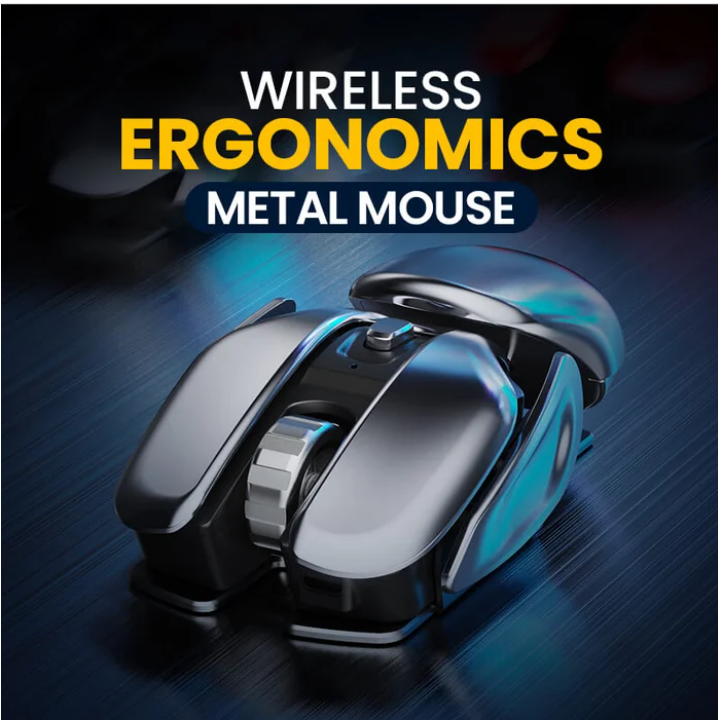 Wireless Ergonomics Metal Mouse