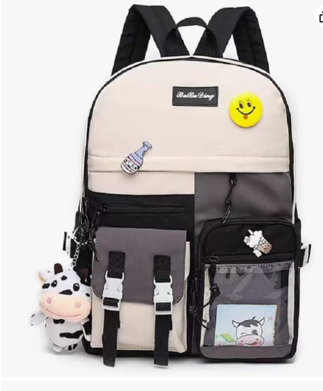 Saco de livros feminino,mochilas escolares kawaii para estudantes universitários de meninas adolescentes