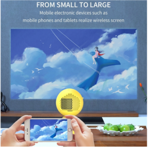 YG220 Simultaneous Screen Edition Children’s Projector Micro Mini LED Home Portable Built-in Speaker Projector1