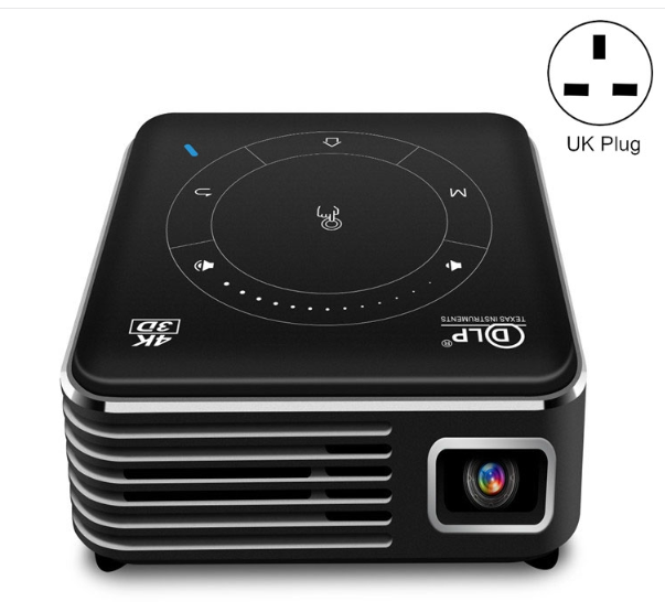P11 4K HD DLP Mini 3D Projector 4G+32G Smart Micro Portable Projector, Specifications: British Standard