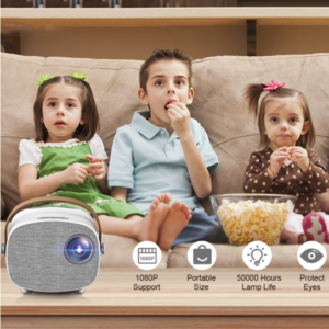 YG230 basic version LED high-definition 1080P mini portable projector micro children’s projector, plug specifications: Australian regulations