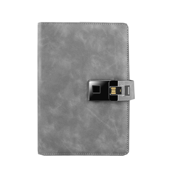 A5 multifunctional fingerprint unlock notebook can record 10 fingerprints, specifications: only with fingerprint lock