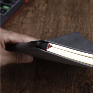 2 copies for sale Business notebook PU retro soft leather office notepad, cover color: blue pen insert, specifications: A5