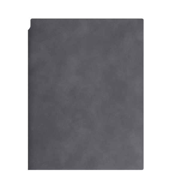 2 copies for sale Business notebook PU retro soft leather office notepad, cover color: light gray with pen insert, specification: A5