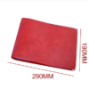 B5 imitation leather loose-leaf grid notebook, style: blank inner core (red)
