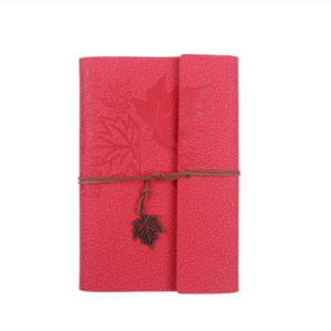 PU vintage strap handbook notebook loose-leaf notebook imitation copper maple model