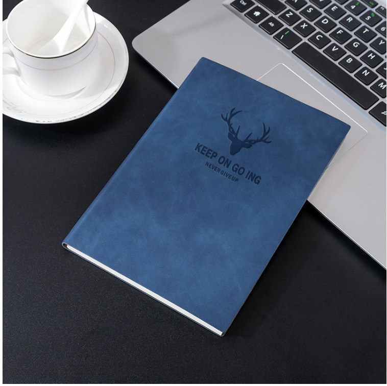 A5 business leather notebook conference office notepad student notebook 200 pages/book