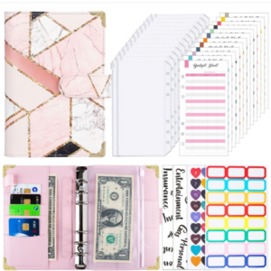 A6 Leather Loose-leaf Budget Book Handbook Notebook