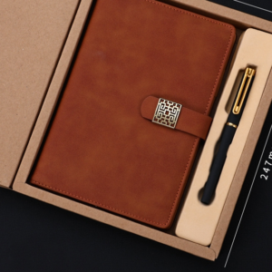 Notebook Business Retro Simple Notebook Office Notepad Brown A5 Kraft Paper Gift Box